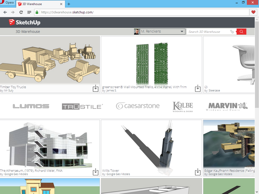 how to import 3d warehouse into sketchup